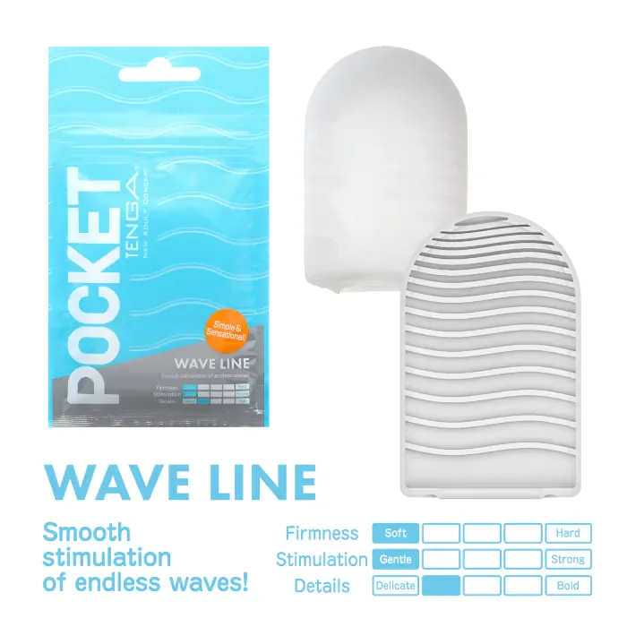 Мастурбатор Pocket Tenga Wave Line — фото 2