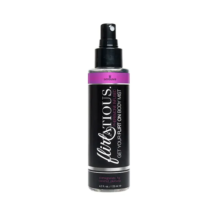 Спрей-міст для тіла з феромонами Sensuva Flirtatious Pomegranate, Fig, Coconut & Plumeria 125 мл