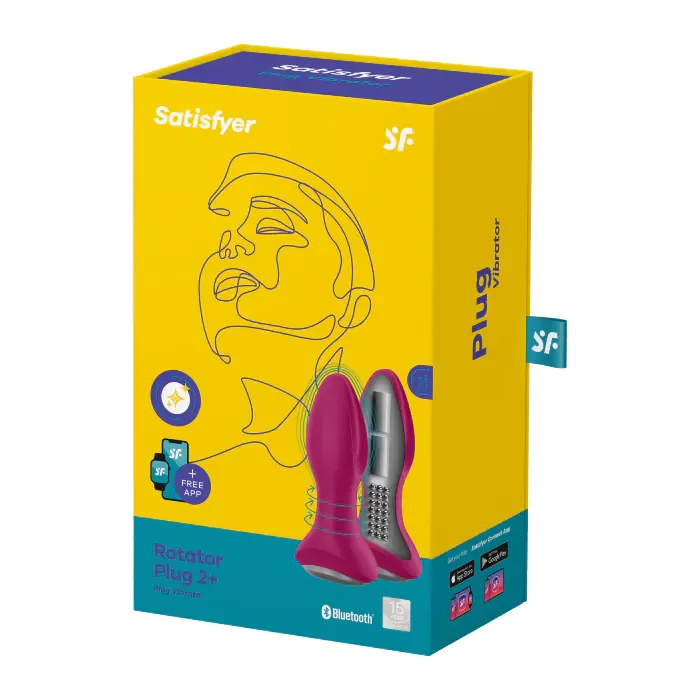Анальна вібропробка Satisfyer Rotator Plug 2+ Red — фото 8