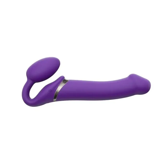 Безремневий страпон із вібрацією Strap-On-Me Vibrating Violet L — фото 6