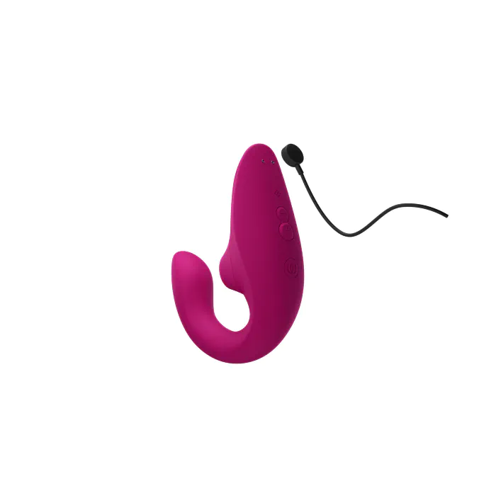 Вібратор кролик з вакуумною стимуляцією Womanizer Blend Vibrant Pink — фото 21