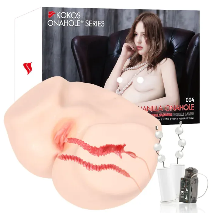 Мастурбатор Kokos 004 Vailla Onahole Real Vagina 2WayPlus — фото 3