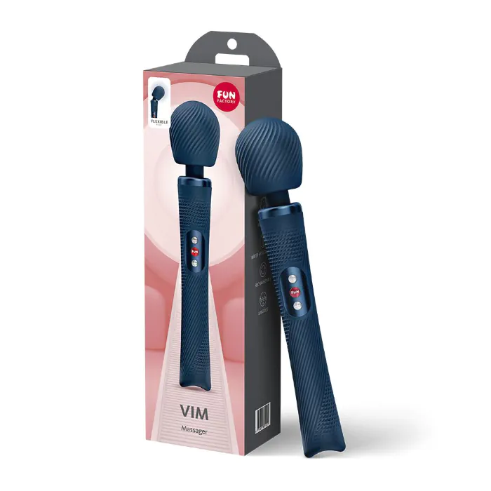 Вібромасажер Fun Factory VIM Vibrating Wand Nightblue — фото 6