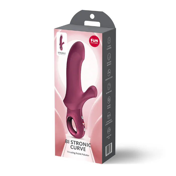 Пульсатор Fun Factory Bi Stronic Curve Wine Red — фото 9