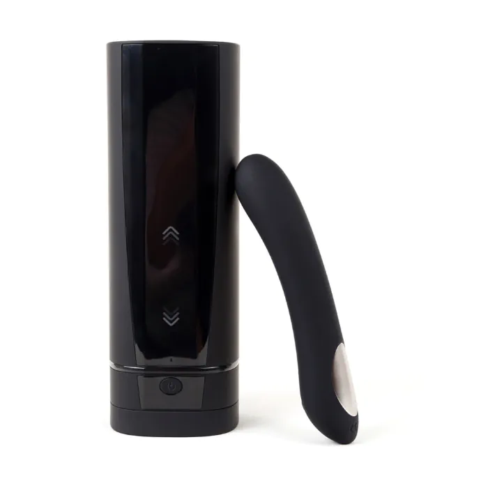 Інтерактивний набір мастурбатор + стимулятор точки G Kiiroo Onyx+ та Pearl 2 Couple Set Black