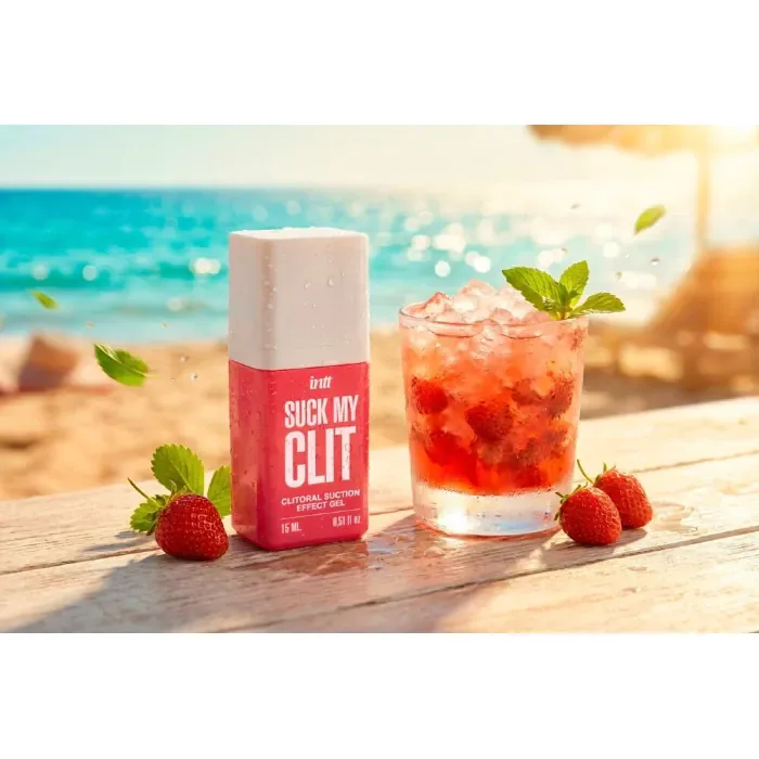 Смоктайзер для клітора Intt Suck My Clit Wild Strawberry 15 мл — фото 6