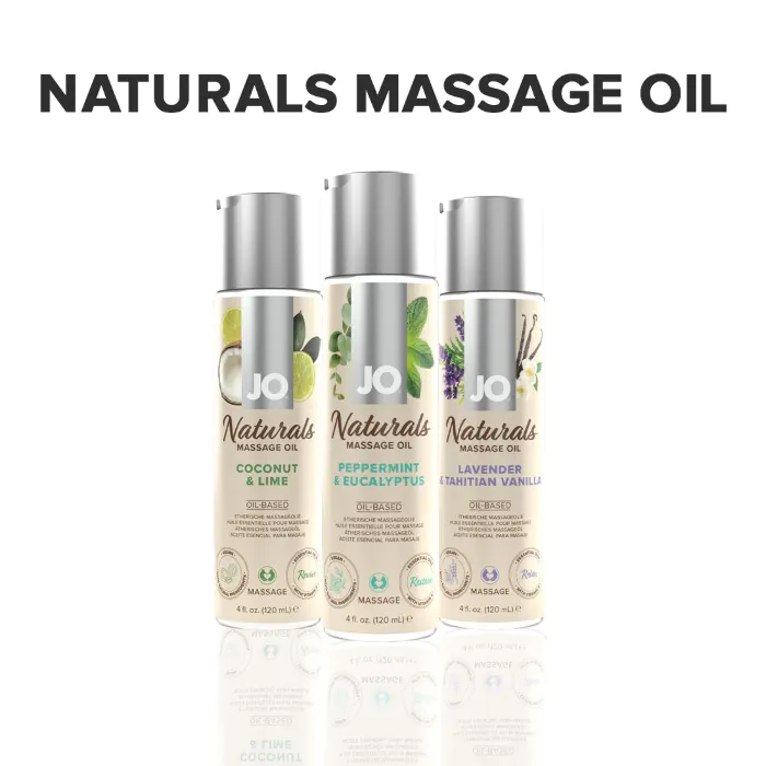 Масажне масло JO Naturals Peppermint & Eucalyptus 120 мл — фото 9