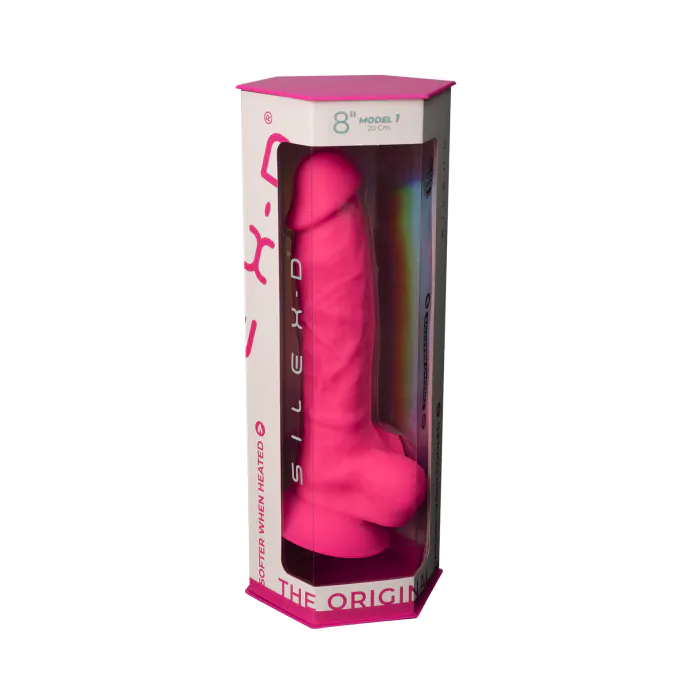 Фалоімітатор SilexD Model 1 Vetus Pink 8" — фото 10
