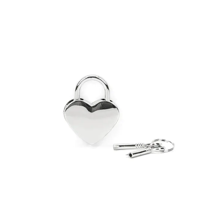 Замочок Liebe Seele Heart Shape Padlock Silver 2 шт — фото 2