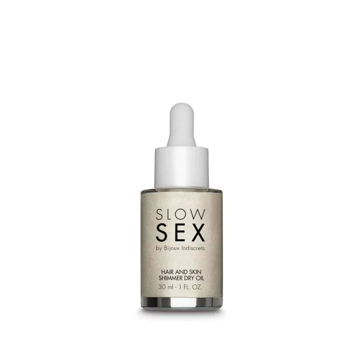Суха олія-шимер Bijoux Indiscrets Slow Sex Hair and skin shiммer dry oil 30 мл