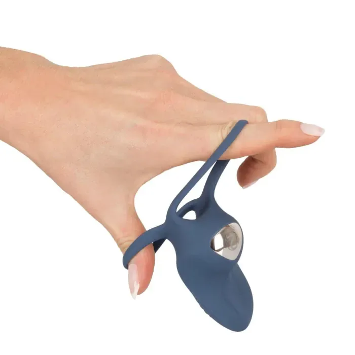Ерекційне віброкільце You2Toys Vibrating Double Ring Blue — фото 8