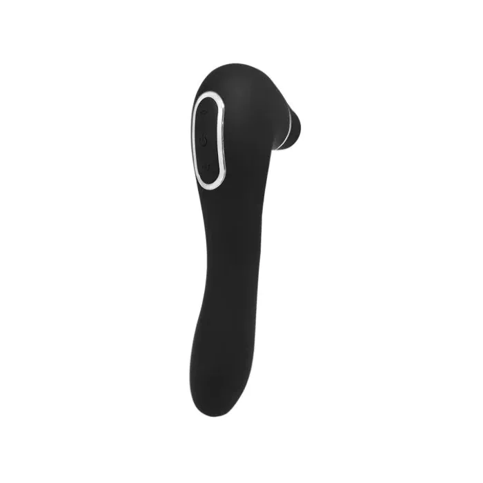 Вакуумний стимулятор з вібрацією Wooomy Smoooch Black Clitoral Suction & Vibration — фото 3