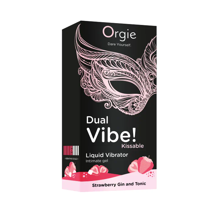 Рідкий вібратор Orgie Dual Vibe! Strawberry Gin And Tonic 15 мл — фото 5