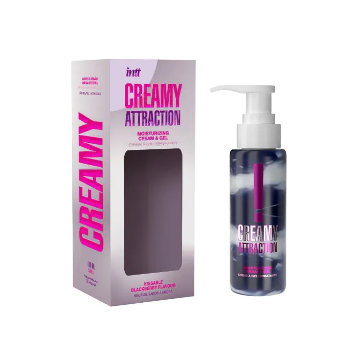 Зволожувальний крем-гель 2в1 Intt Creamy Attraction Blackberry 100 мл — фото 2
