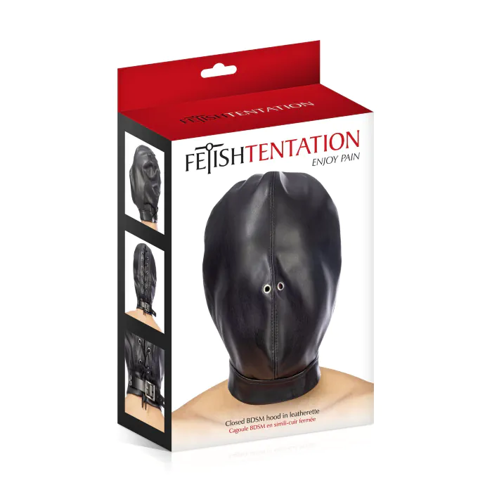 Маска для БДСМ Fetish Tentation Closed BDSM Black — фото 3