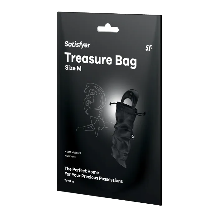 Мішечок для зберігання іграшок Satisfyer Treasure Bag M Black — фото 3