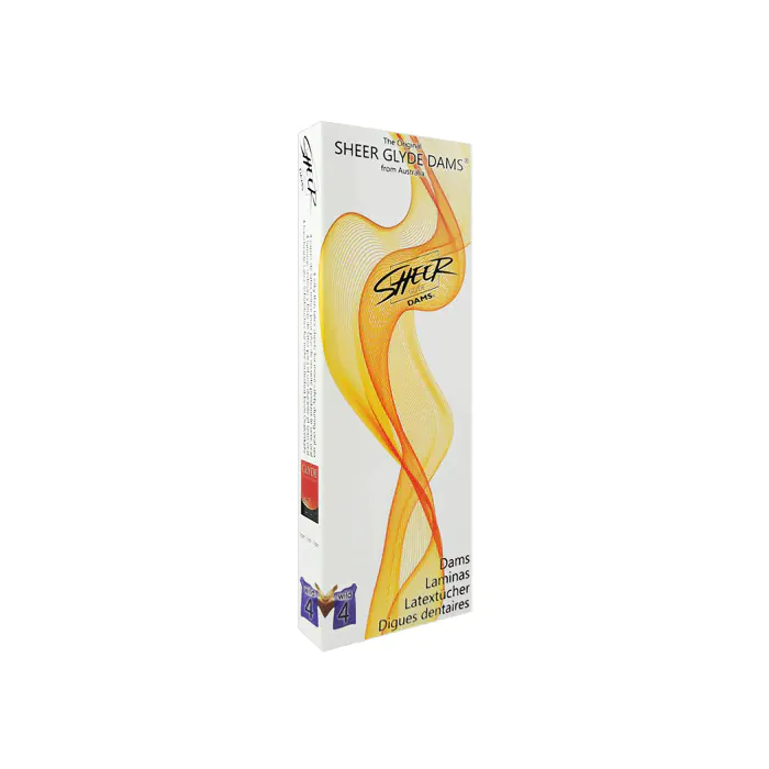 Серветки для куні Glyde Sheer Dams Oral Sex Sheets Wildberry