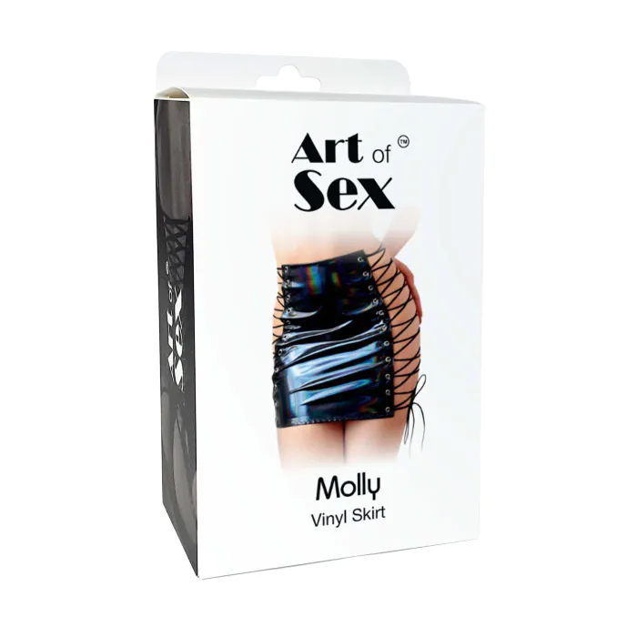 Лакована спідниця на шнурівці Art of Sex - Molly — фото 3