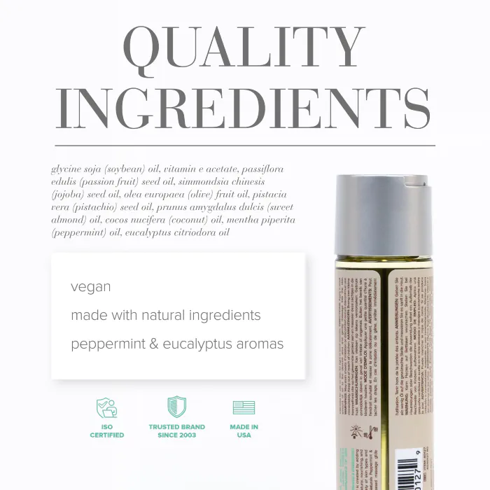 Масажне масло JO Naturals Peppermint & Eucalyptus 120 мл — фото 6