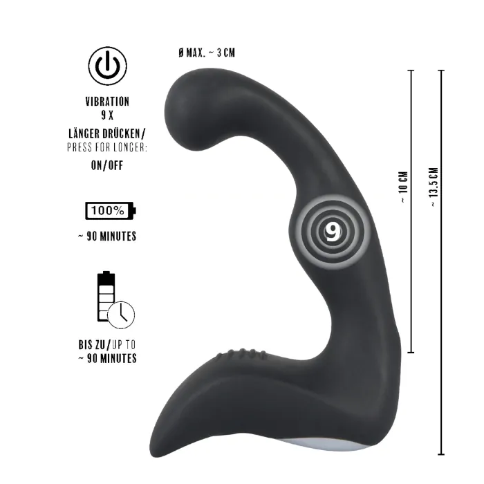 Масажер простати Rebel Rechargeble Prostate Stimulator — фото 9