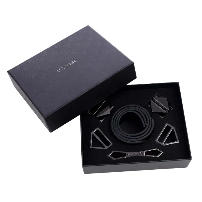 Наручники Lockink Wristcuffs-Anklecuffs Black Set — фото 5