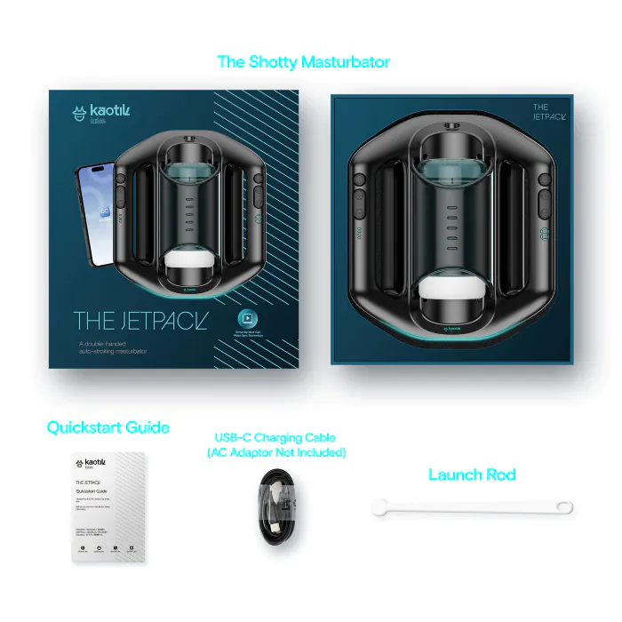 Смарт-мастурбатор Kaotik Labs The Jetpack, режим edging, дуже потужний, імітація фрикцій — фото 7