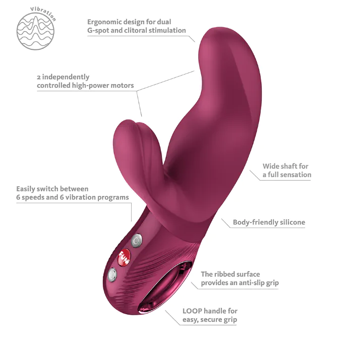 Вібратор Fun Factory Miss Bi Wine Red — фото 7