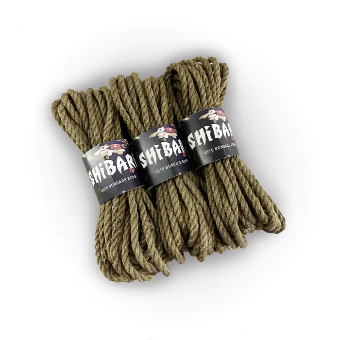 Джутова мтузка для Шібари Feral Feelings Shibari Rope, 8 м сіра — фото 2
