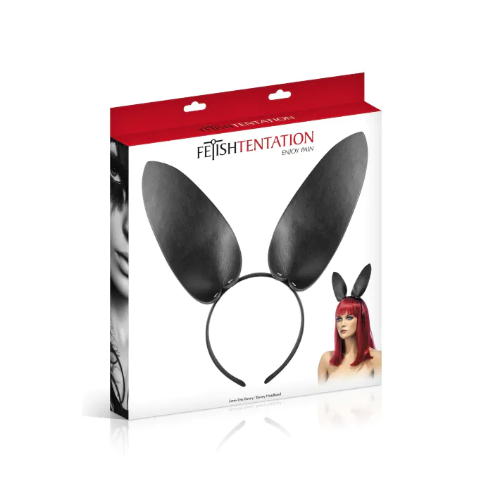Вушка зайчика Fetish Tentation Bunny Headband Black — фото 3