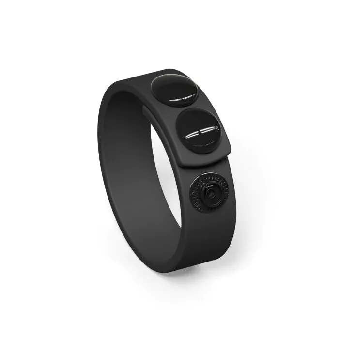 Регульоване ерекційне кільце на кнопках Love To Love Hero Ring Black Onyx