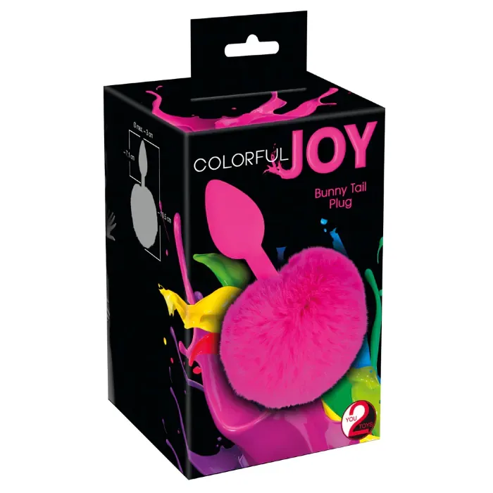 Анальна пробка Colorful Joy Bunny Tail — фото 2
