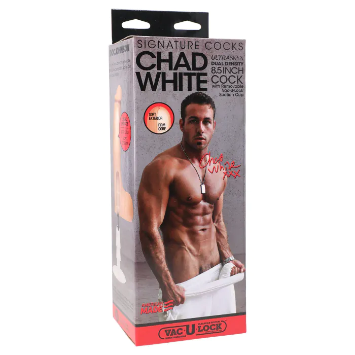 Фалоімітатор Doc Johnson Signature Cocks Chad White 21.6 см — фото 5