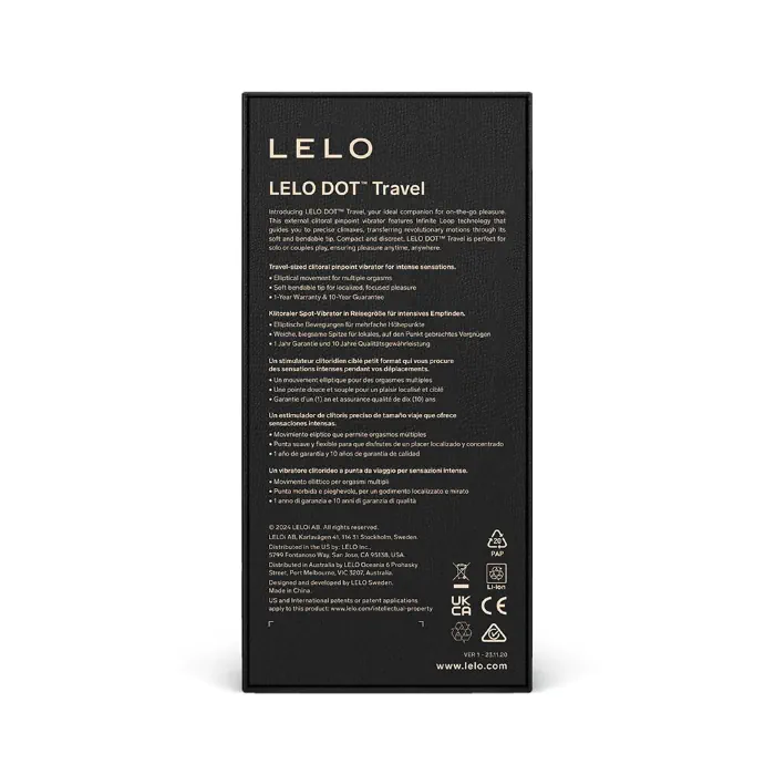 Кліторальний вібратор Lelo Dot Travel Purple — фото 3
