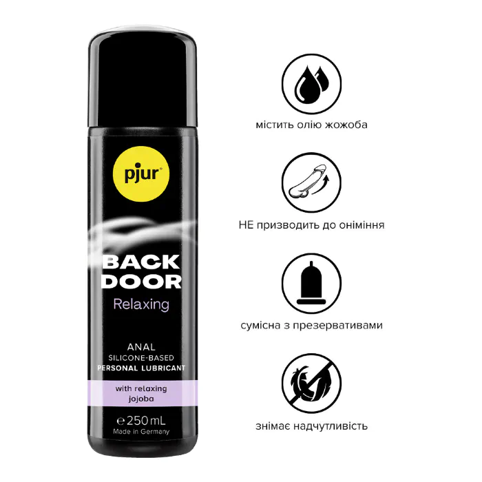 Лубрикант на силіконовій основі pjur Back Door Relaxing 250 мл — фото 2