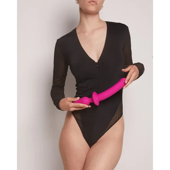 Анальна пробка з дилдо 2в1 Strap-On-Me Switch Plug-In Dildo Fuchsia L — фото 5