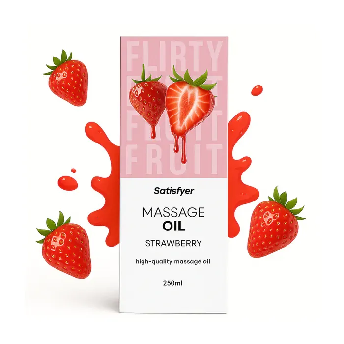 Масажна олія Satisfyer Massage Oil Strawberry 250 мл — фото 2