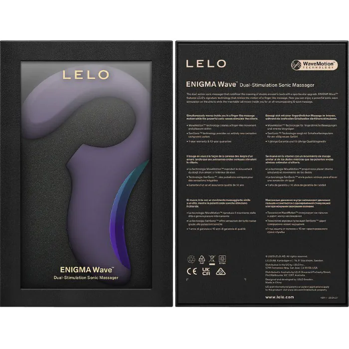Кліторально-вагінальний звуковий стимулятор LELO Enigma WAVE Cyber Purple — фото 7