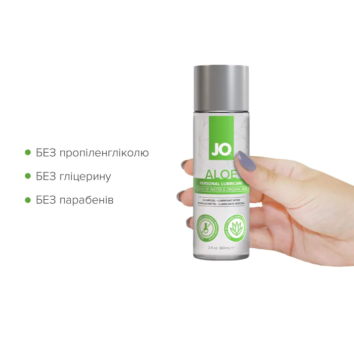 Лубрикант JO H2O Waterbased Aloe 60 мл — фото 5