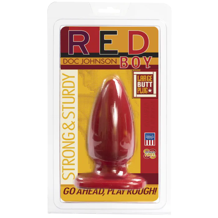 Анальна пробка Doc Johnson Red Boy Large — фото 2