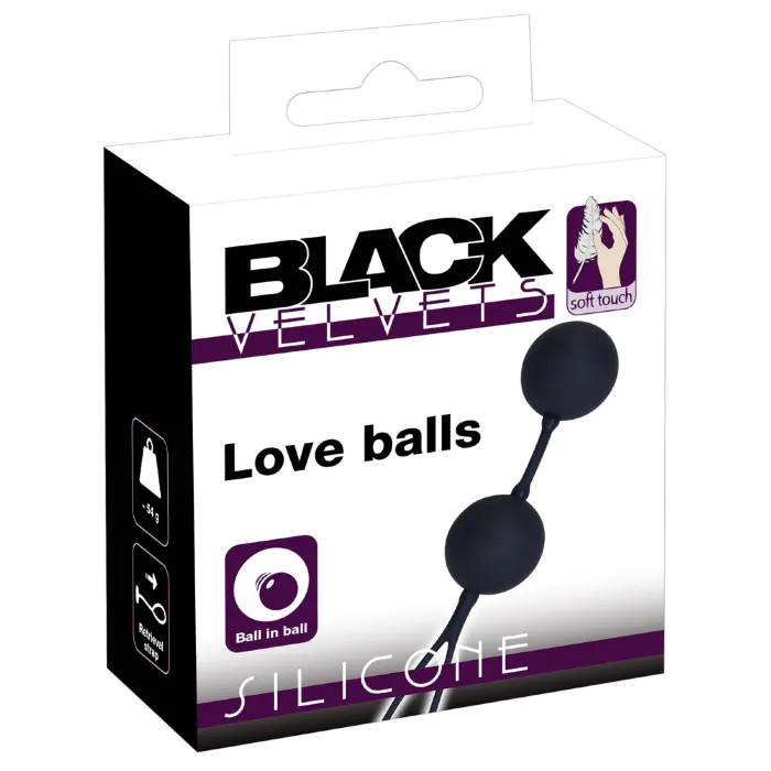 Вагінальні кульки Black Velvets Love Balls — фото 2