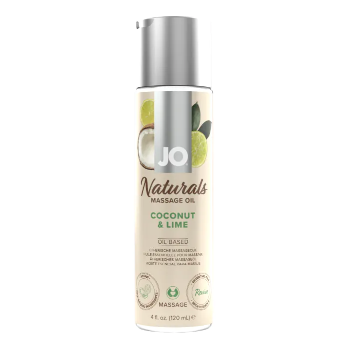 Масажне масло JO Naturals Coconut & Lime 120 мл — фото 2