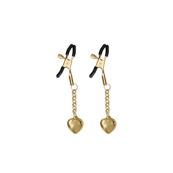 Затискачі для сосків Liebe Seele Solid Heart Gold