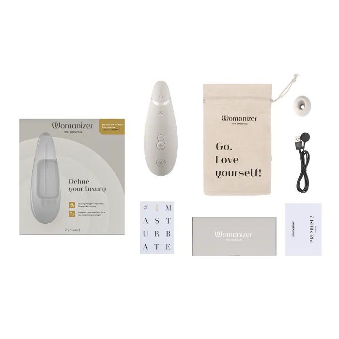 Стимулятор Womanizer Premium 2 Warm Gray — фото 10