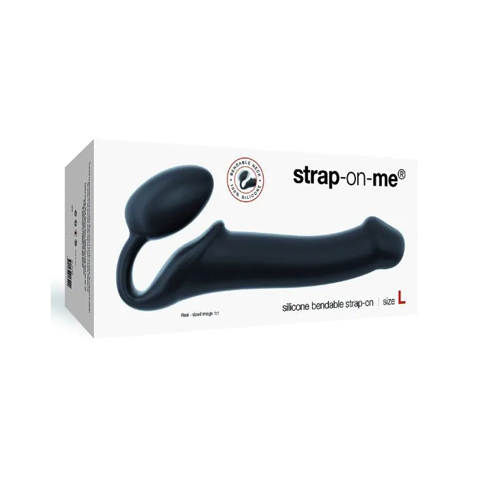 Безремневий страпон Strap-On-Me Black XL — фото 3