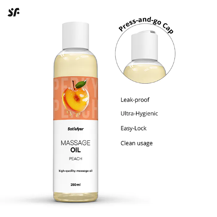 Масажна олія Satisfyer Massage Oil Peach 250 мл — фото 4