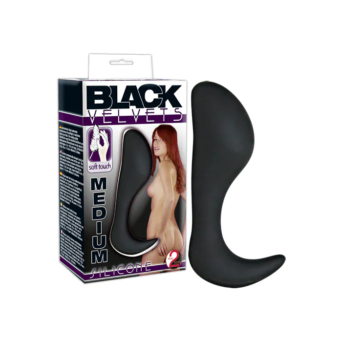 Анальний корок Black Velvets Silicone Butt Plug — фото 8