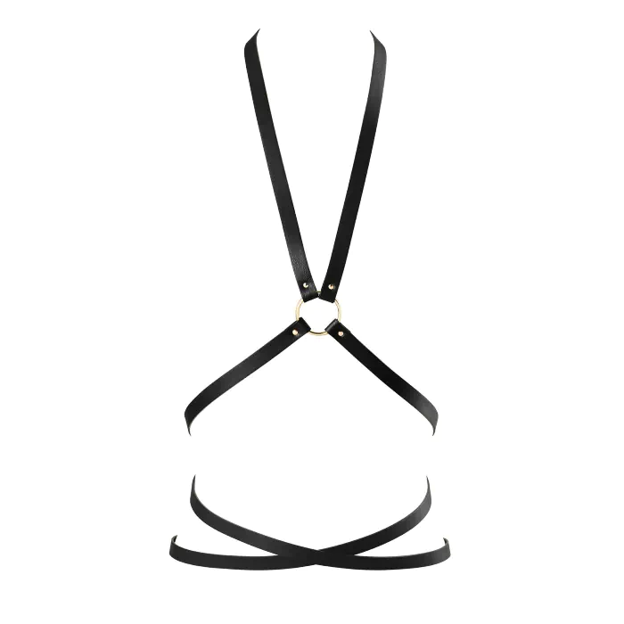 Портупея з екошкіри Bijoux Indiscrets Maze Multi-Way Body Harness Black