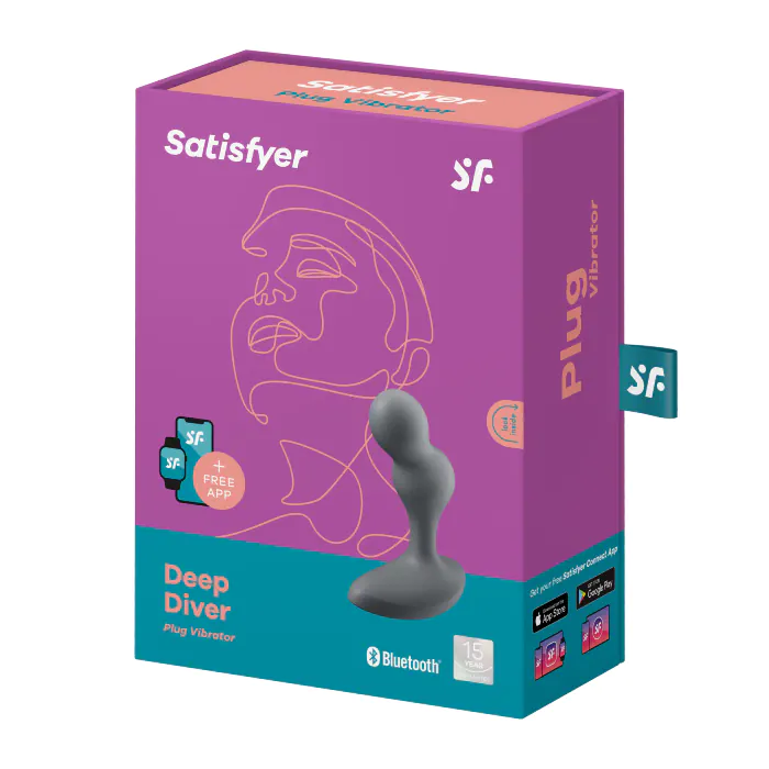 Анальний вібратор Satisfyer Deep Diver grey — фото 7