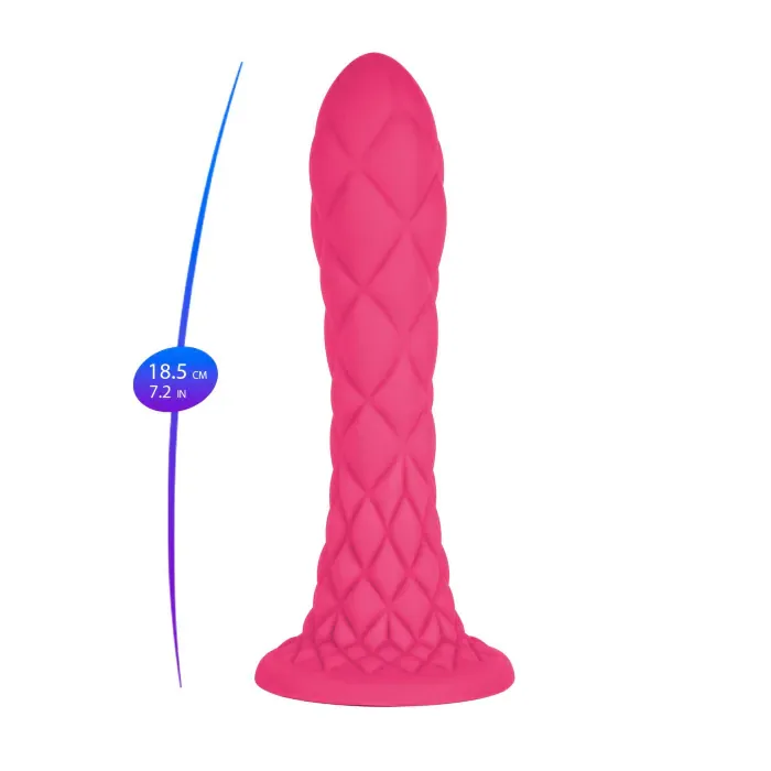 Фалоімітатор SilexD Fantasy Liquid Silicone Dreamy 7" Pink — фото 5