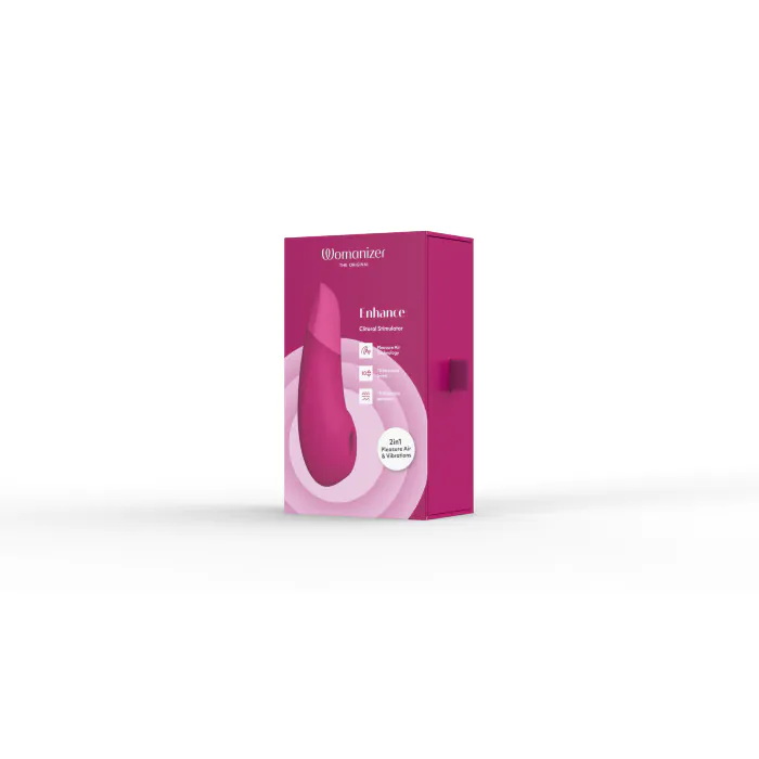 Вакуумний кліторальний стимулятор Womanizer Enhance Pink — фото 26